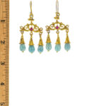 Royal Curtain Aquamarine Earrings - Image 2
