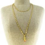 Pronged Coral Censer Necklace - Image 4
