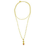 Pronged Coral Censer Necklace - Image 2