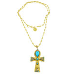 Turquoise Ankh Necklace - Image 2